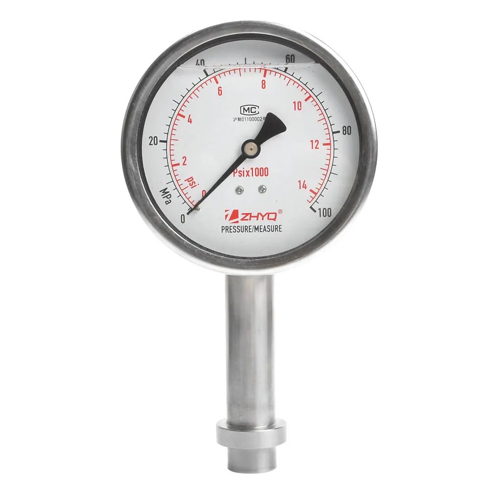 Platen Mounted Diaphragm Pressure Gauge