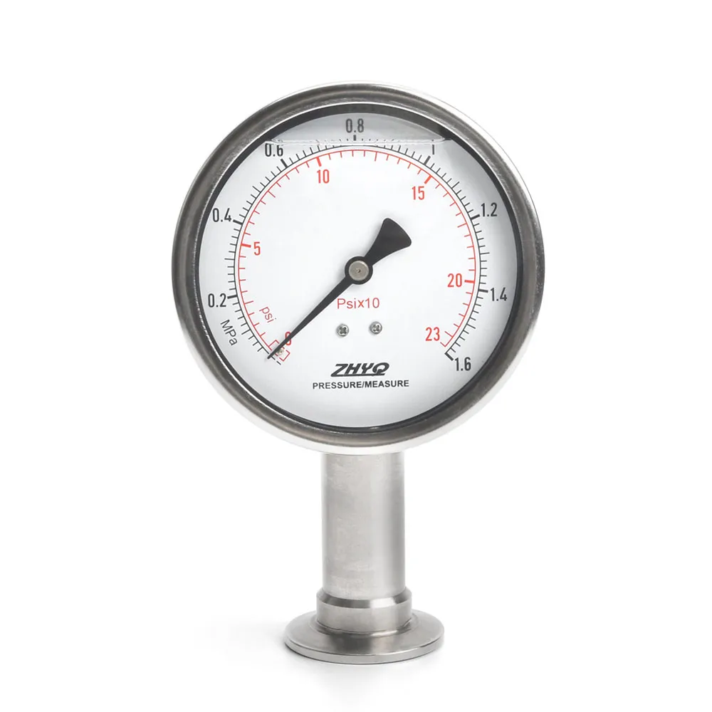 Clamp Mounted Diaphragm Pressure Gauge