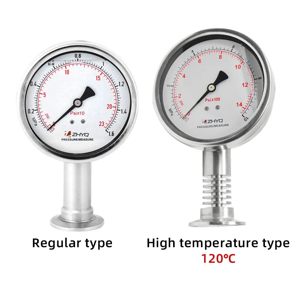 Clamp Mounted Diaphragm Pressure Gauge - Image 2